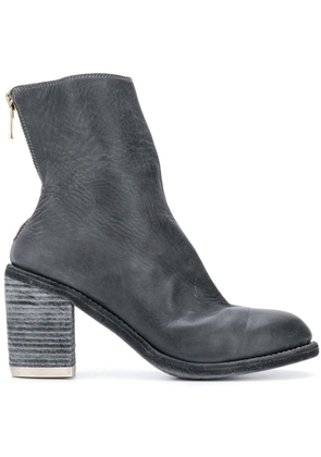 Guidi back zip ankle boots - Grey