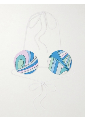 PUCCI - Printed Bikini Top - Blue - x small,small,medium,large