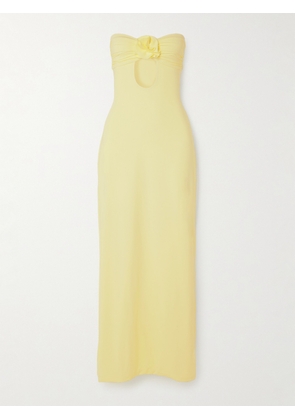 Maygel Coronel - + Net Sustain Kleos Reversible Stretch-jersey Maxi Dress - Yellow - Petite,One Size,Extended