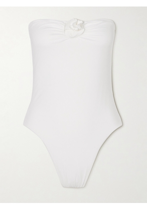 Maygel Coronel - + Net Sustain Kairos Appliquéd Swimsuit - Off-white - Petite,One Size,Extended
