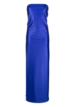 Heron Preston Carabiner cut-out strapless dress - Blue
