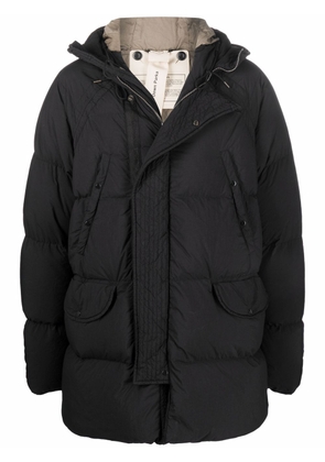 Ten C hooded padded coat - Black