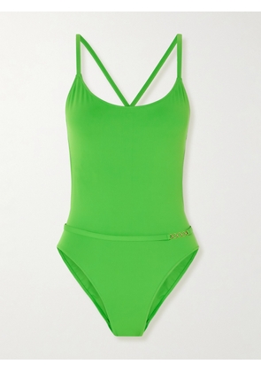 Lido - Sessantotto Chain-embellished Swimsuit - Green - x small,small,medium,large,x large