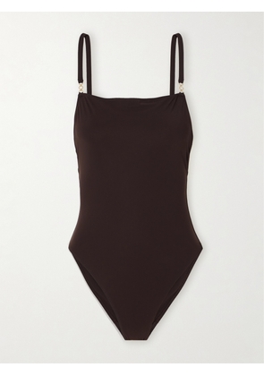 Lido - Sessantasette Chain-embellished Swimsuit - Brown - x small,small,medium,large,x large