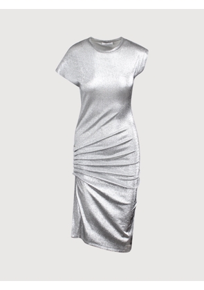 Paco Rabanne Rabanne Lamé Dress With Side Curling