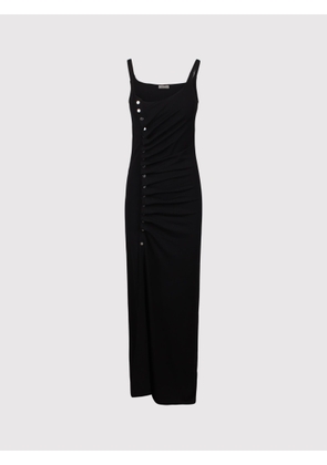 Paco Rabanne Rabanne Long Dress With Side Buttons
