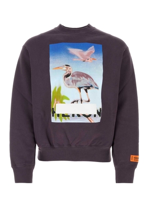 Heron Preston Purple Cotton Sweatshirt