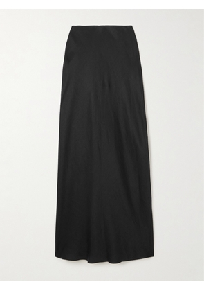 Theory - Linen-blend Twill Maxi Skirt - Black - US0,US2,US4,US6,US8,US10,US12,US14