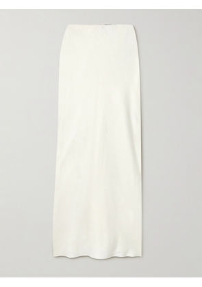 Theory - Linen-blend Twill Maxi Skirt - Ivory - US0,US2,US4,US6,US8,US10,US12
