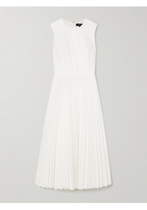 Theory - Pleated Poplin Midi Dress - White - US00,US0,US2,US4,US6