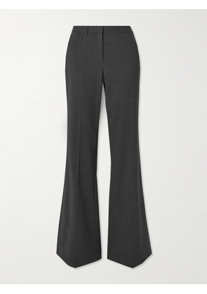 Theory - Demitria 4 Stretch-wool Flared Pants - Gray - US00,US0,US2,US4,US6,US8,US10,US12