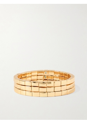 Roxanne Assoulin - Level Up Set Of Three Gold-tone Bracelets - One size