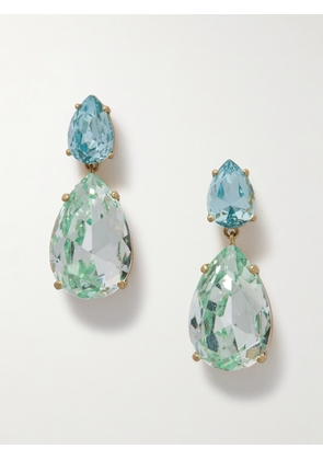 Roxanne Assoulin - The Inner Glow Gold-tone Crystal Earrings - Blue - One size