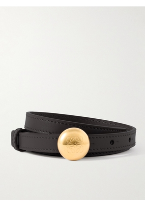Loewe - Pebble Embellished Leather Belt - Black - 75,80,85
