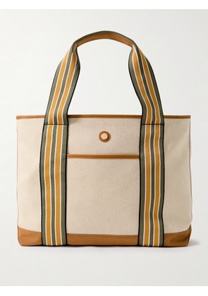 Paravel - Cabana Medium Vegan Leather-trimmed Recycled-canvas Tote - Neutrals - One size