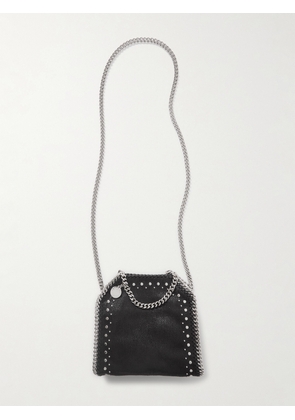 Stella McCartney - Falabella Tiny Studded Vegetarian Brushed-leather Shoulder Bag - Black - One size