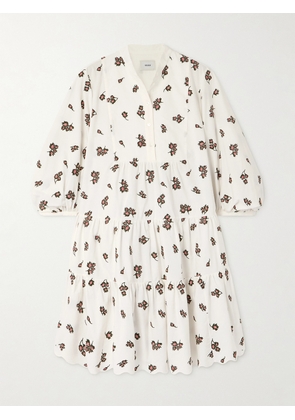 Erdem - Embroidered Cotton-blend Mini Dress - White - UK 4,UK 6,UK 8,UK 10,UK 12,UK 14,UK 16,UK 18