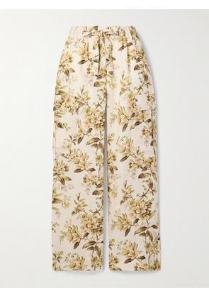 Zimmermann - Golden Floral-print Linen Cargo Pants - Multi - 00,0,1,2,3,4