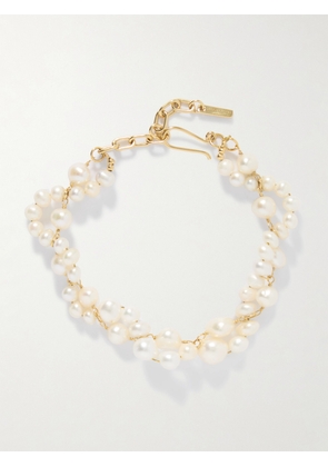 Completedworks - Tide Recycled Gold Vermeil Pearl Bracelet - White - One size