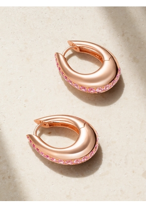 Ananya - Chakra Icon 18-karat Rose Gold Sapphire Earrings - One size