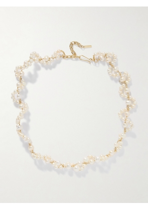 Completedworks - Gold Vermeil Pearl Necklace - White - One size