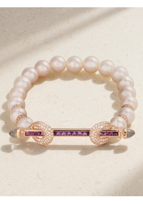 Ananya - Chakra 18-karat Rose Gold Multi-stone Bracelet - 17,15,16