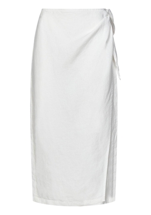 Ralph Lauren High Waist Wrap Midi Skirt