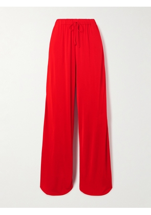 AZ Factory - Aka Wide-leg Striped Satin Pajama Pants - Red - FR34,FR36,FR38,FR40,FR42