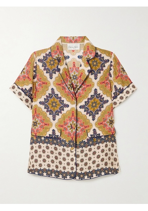 Cara Cara - Portofino Printed Satin-twill Shirt - Multi - xx small,x small,small,medium,large