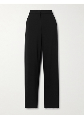 Co - Wool-blend Crepe Straight-leg Pants - Black - US0,US2,US4,US6,US8