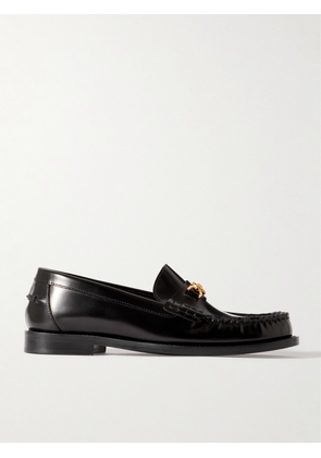 Versace - Embellished Leather Loafers - Black - IT36,IT37,IT37.5,IT38,IT38.5,IT39,IT39.5,IT40,IT40.5,IT41