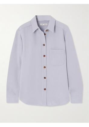 Blazé Milano - Anabas Embroidered Wool-crepe Shirt - Blue - 00,0,1,2,3,4