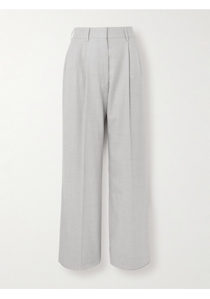 Blazé Milano - Fox Pleated Wool Tapered Pants - Gray - 00,0,1,2,3,4