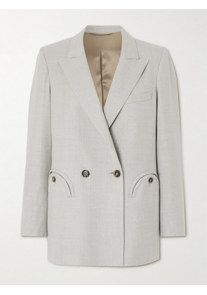 Blazé Milano - Argyll Everyday Double-breasted Wool Blazer - Gray - 00,0,1,2,3,4