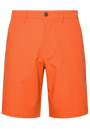 Maison Kitsuné Board Orange Cotton Bermuda Shorts