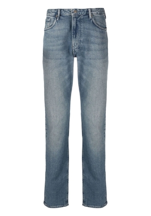Emporio Armani low-rise straight-leg jeans - Blue