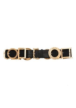 CHANEL Pre-Owned 1990s buckle-decorated elasticated belt - Black
