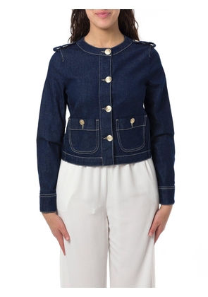 Emporio Armani Contrast Stitched Denim Jacket