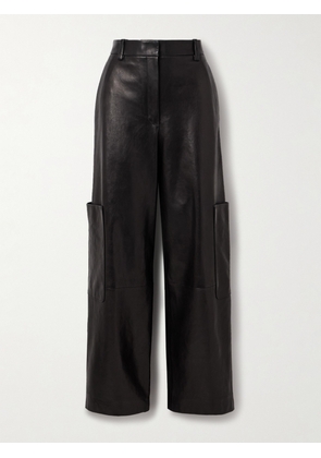 KHAITE - Caiton Leather Wide-leg Pants - Black - US0,US2,US4,US6