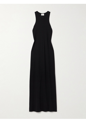 KHAITE - Vernetta Cotton-blend Jersey Maxi Dress - Black - x small,small,medium,large,x large