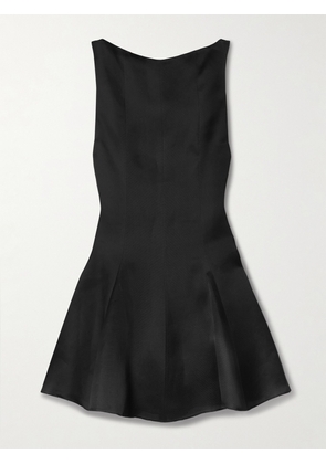 KHAITE - Mags Silk-gazar Mini Dress - Black - US0,US2,US4,US6,US8,US10