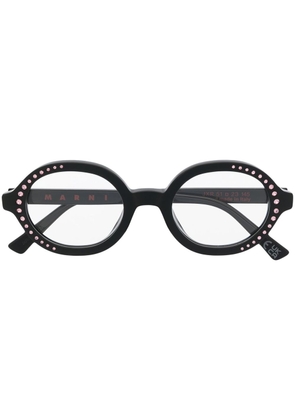 Marni Eyewear JXR Nakagin crystal-embellished glasses - Black