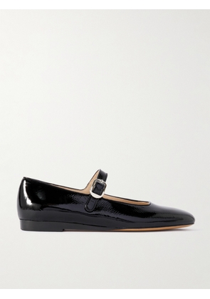 Le Monde Béryl - Crinkled Patent-leather Mary Jane Ballet Flats - Black - IT35,IT35.5,IT36,IT36.5,IT37,IT37.5,IT38,IT38.5,IT39,IT39.5,IT40,IT40.5,IT41,IT41.5,IT42