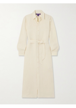 Ralph Lauren Collection - Vicki Linen Midi Shirt Dress - Cream - US0,US2,US4,US6,US8,US10,US12
