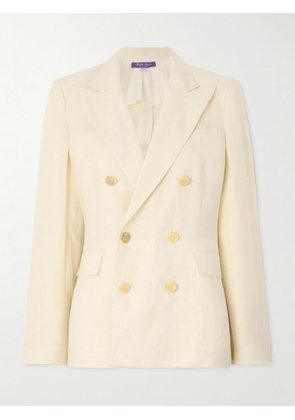 Ralph Lauren Collection - Camden Double-breasted Linen Blazer - Cream - US0,US2,US4,US6,US8,US10,US12,US16