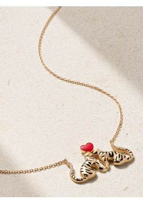L’Atelier Nawbar - Tigers Of Love 18-karat Gold, Enamel And Diamond Necklace - One size
