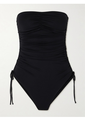Melissa Odabash - Sydney Strapless Ruched Swimsuit - Black - UK 6,UK 8,UK 10,UK 12,UK 14,UK 16