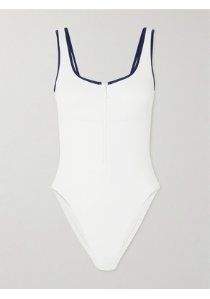 Melissa Odabash - Bellino Two-tone Swimsuit - White - UK 6,UK 8,UK 10,UK 12,UK 14,UK 16