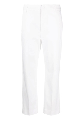 DONDUP cropped straight-leg trousers - White