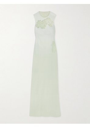 Faithfull - Biarritz Lace-trimmed Silk Crepe De Chine Maxi Dress - Off-white - x small,small,medium,large,x large,xx large